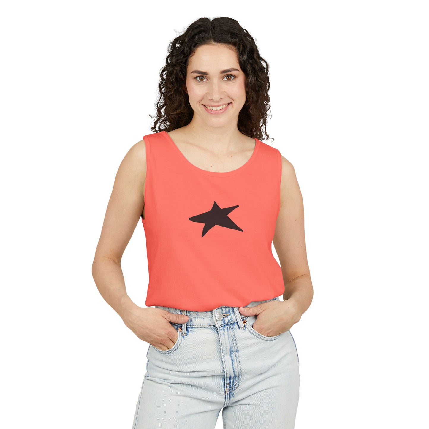 Unisex Star Garment-Dyed Tank Top — 100% Ring-Spun US Cotton