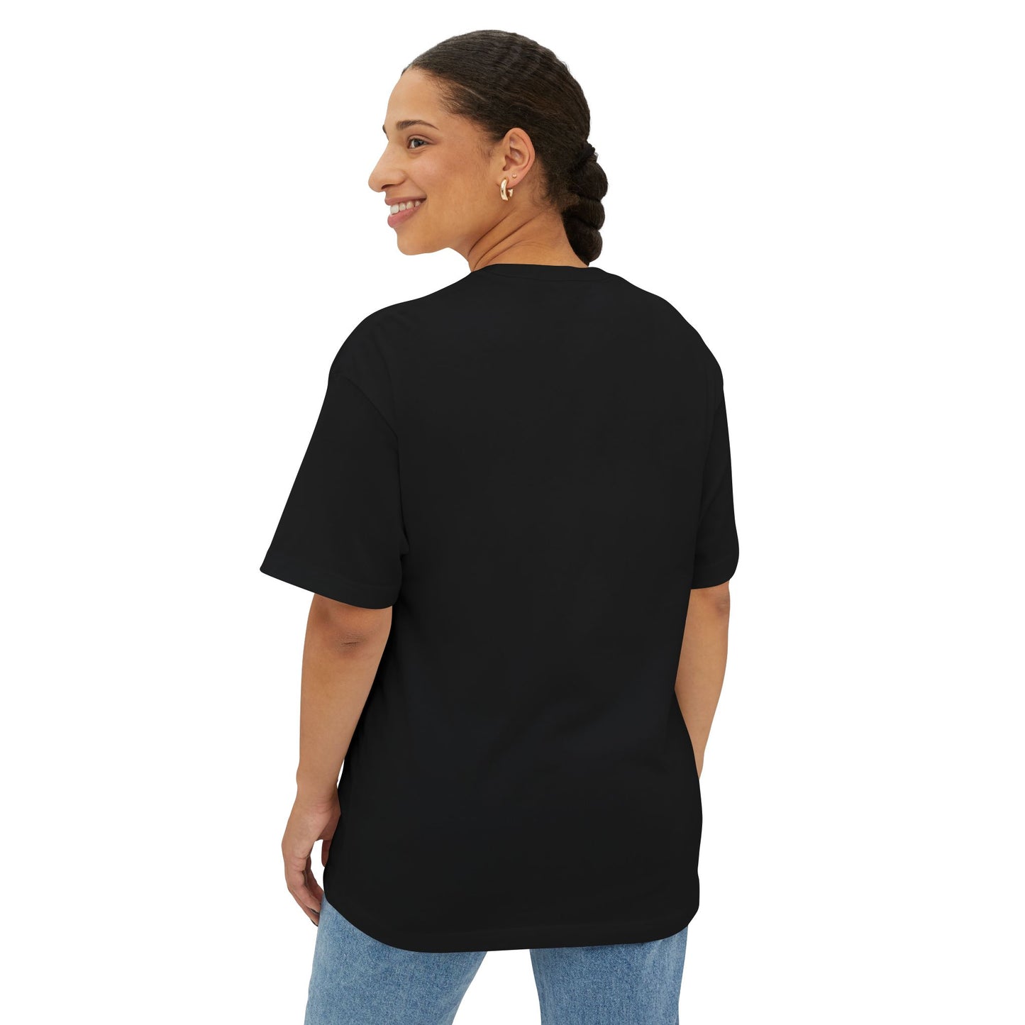 Star Unisex Oversized Boxy Tee — Dropped Shoulder Casual Tee (100% Cotton)