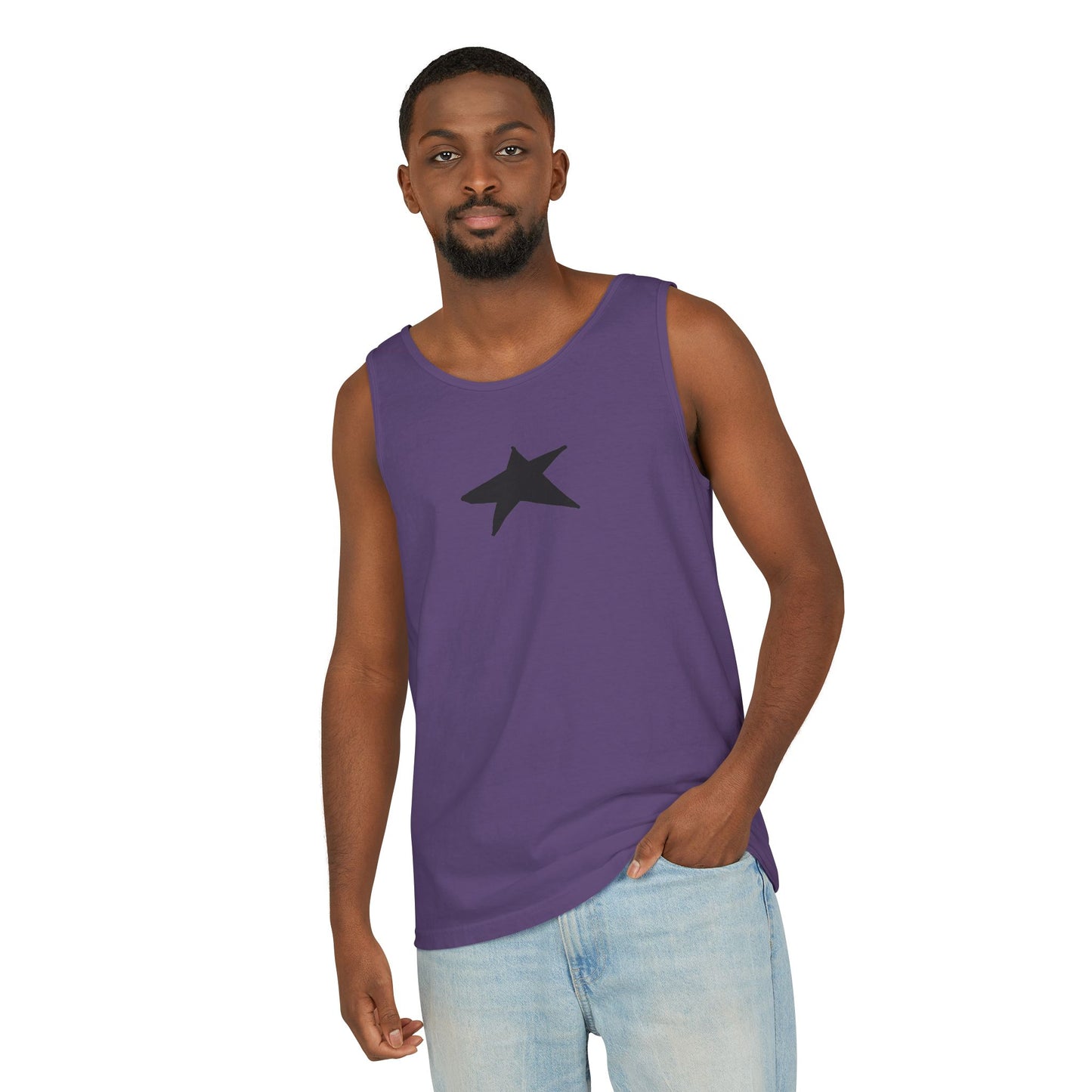 Unisex Star Garment-Dyed Tank Top — 100% Ring-Spun US Cotton