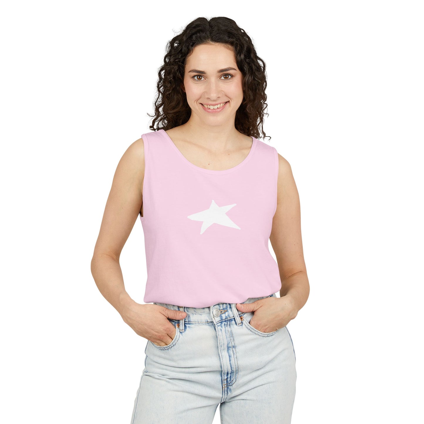 Unisex Star Garment-Dyed Tank Top — 100% Ring-Spun US Cotton