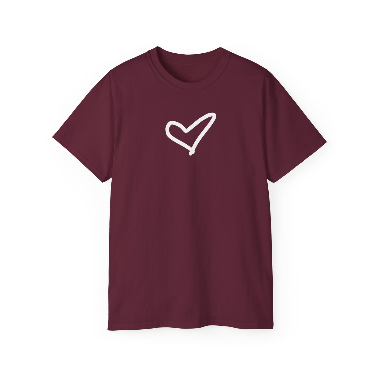 Heart Unisex Softstyle T-Shirt — 100% Ring-Spun Cotton