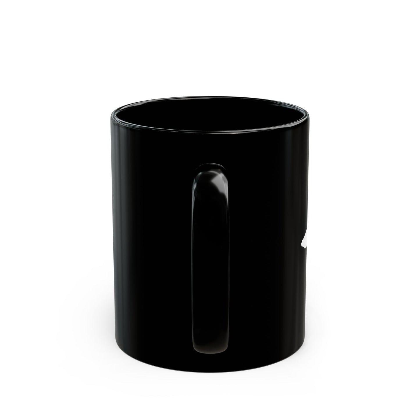 Black Star Mug — Glossy Ceramic 11oz, Dishwasher & Microwave Safe, Gift for Coffee Lovers
