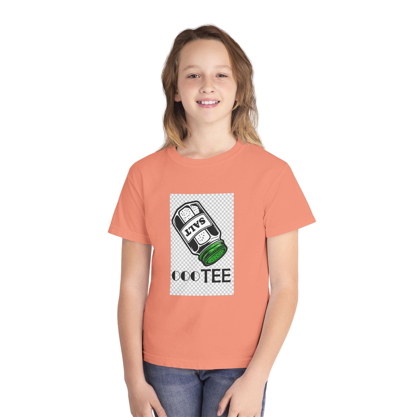 Salty Tee — Kids Garment-Dyed Coastal Tee (100% Combed Cotton)