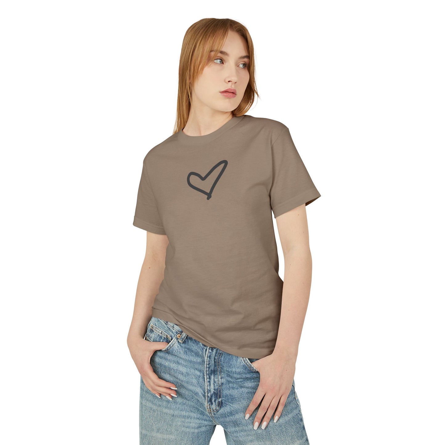 Unisex Heart Ultra Cotton Tee — Garment-Dyed Heavy Cotton