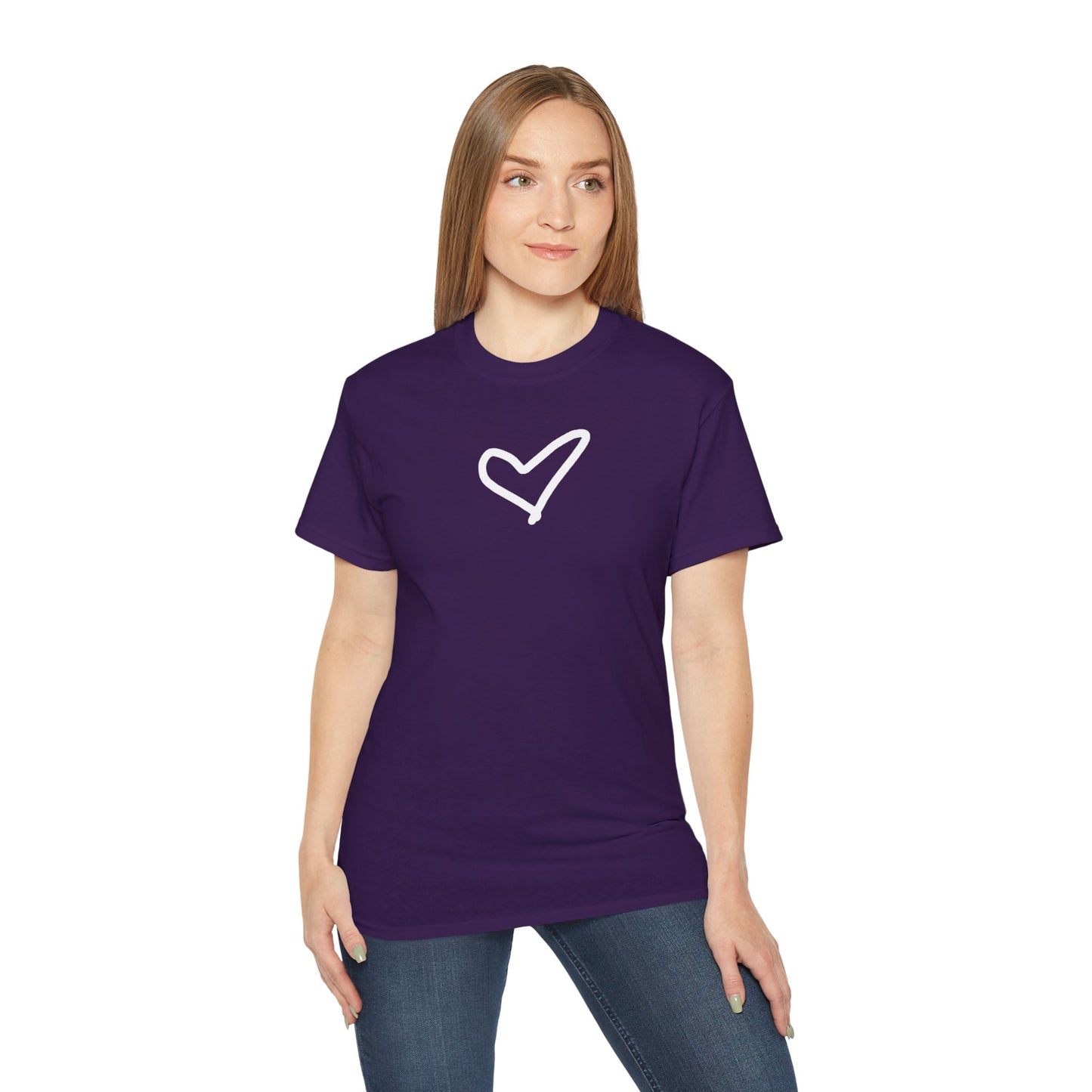 Heart Unisex Softstyle T-Shirt — 100% Ring-Spun Cotton