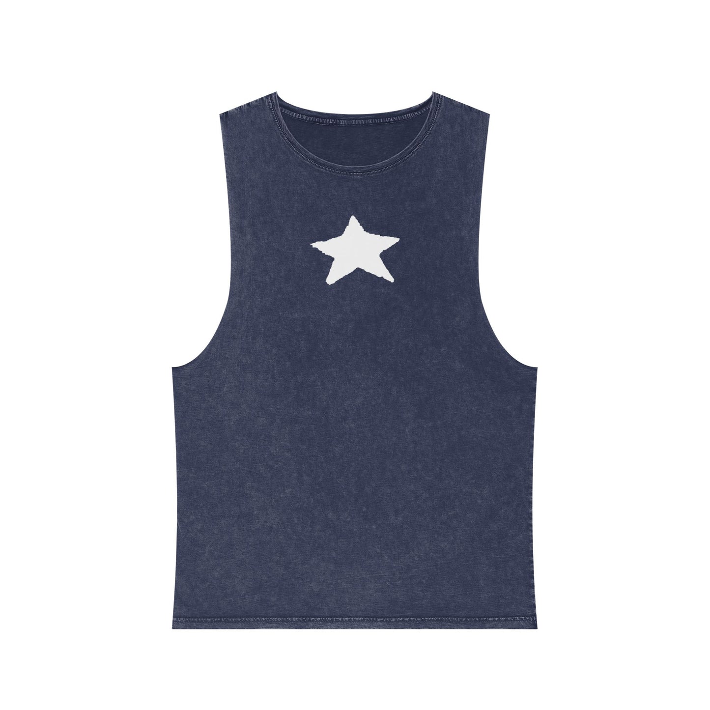 Unisex Stonewash Star Tank Top - Casual Vintage Style for Every Occasion