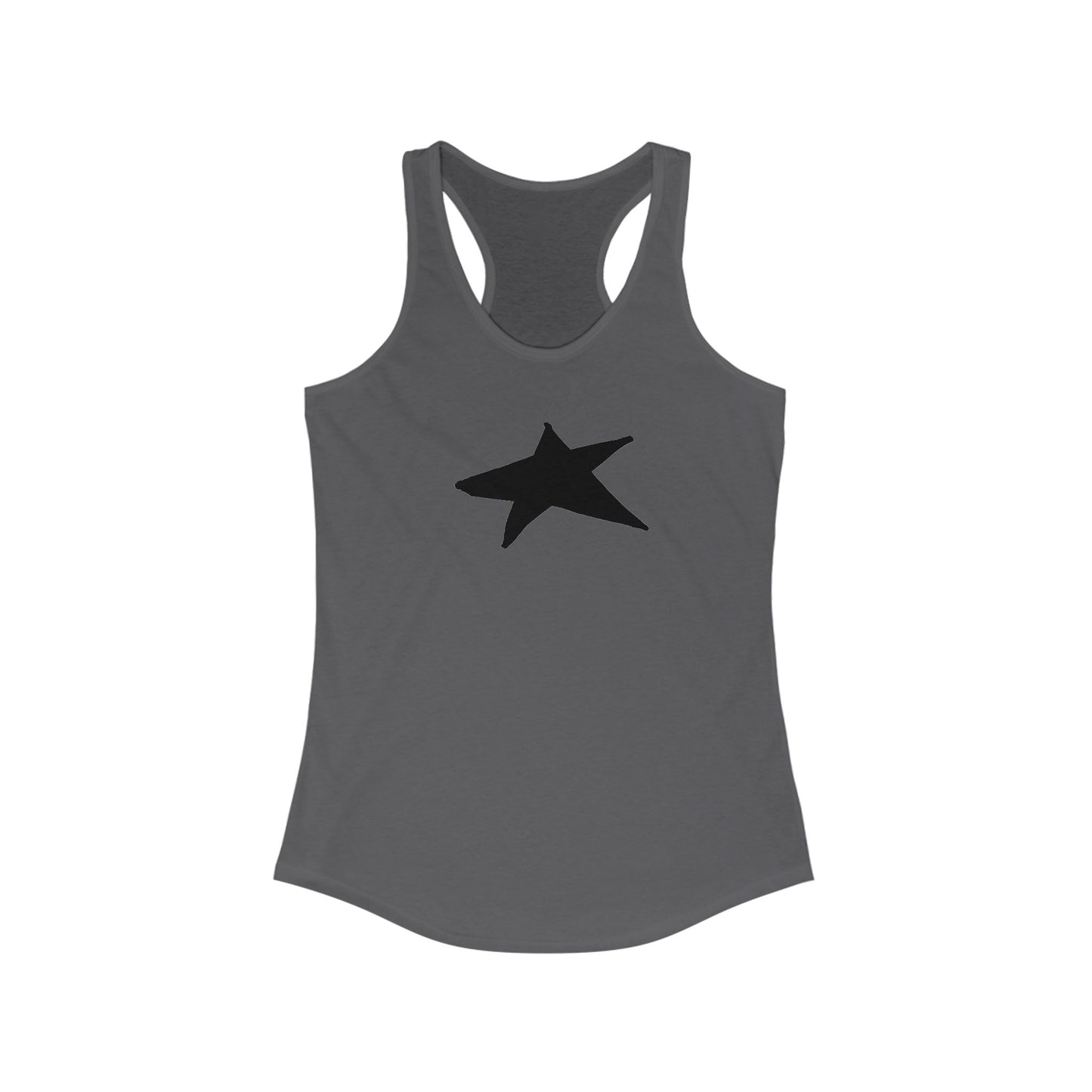 Black Star Women's Racerback Tank Top - Perfect for Casual Outings & Workouts