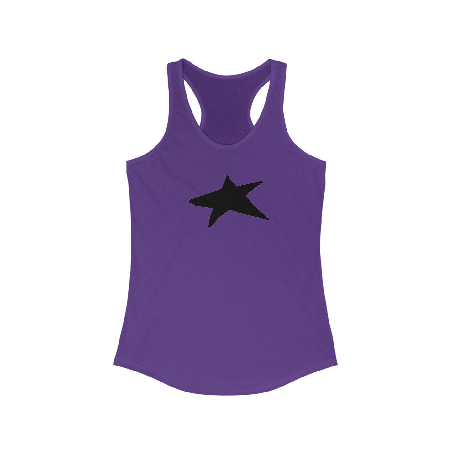 Black Star Women's Racerback Tank Top - Perfect for Casual Outings & Workouts