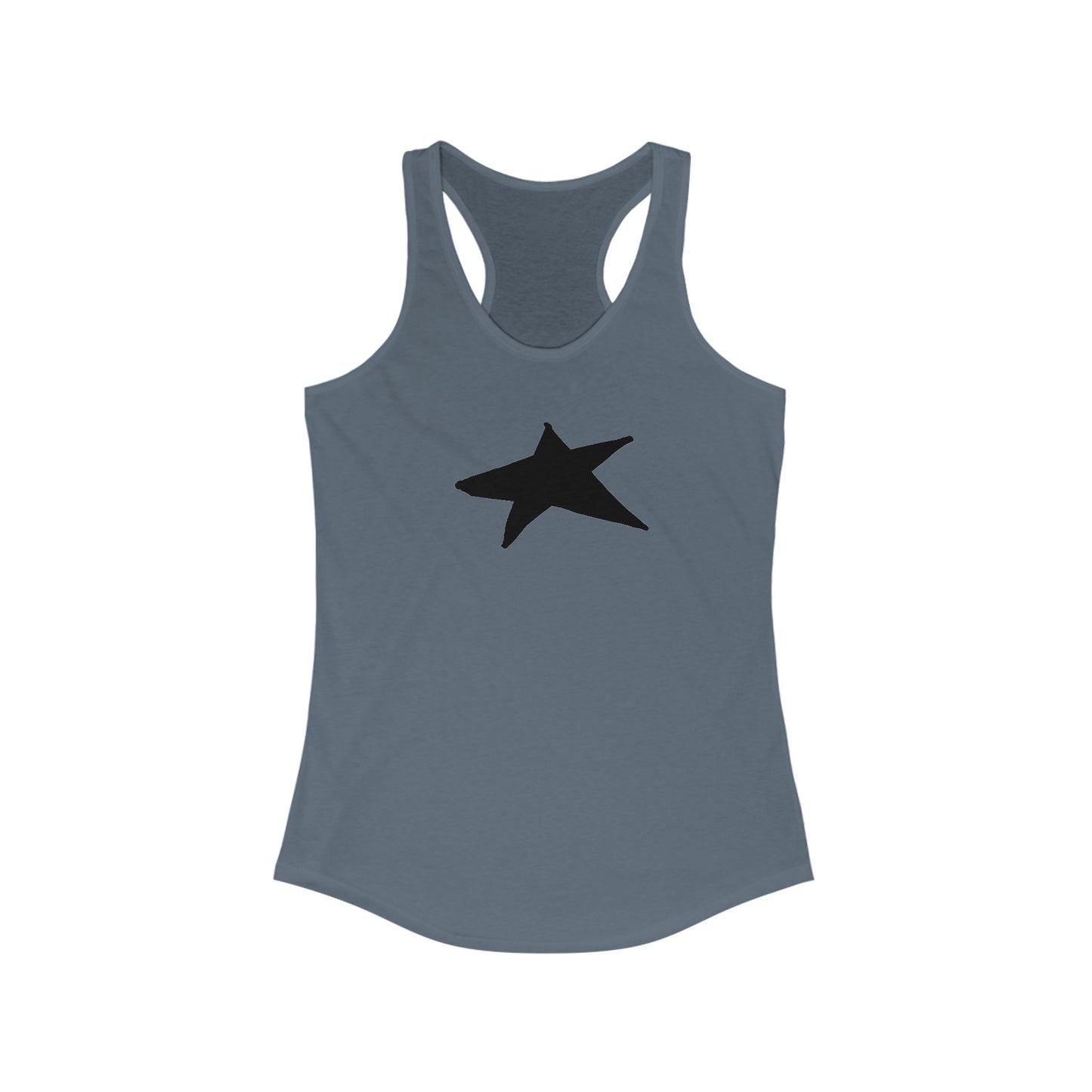 Black Star Women's Racerback Tank Top - Perfect for Casual Outings & Workouts