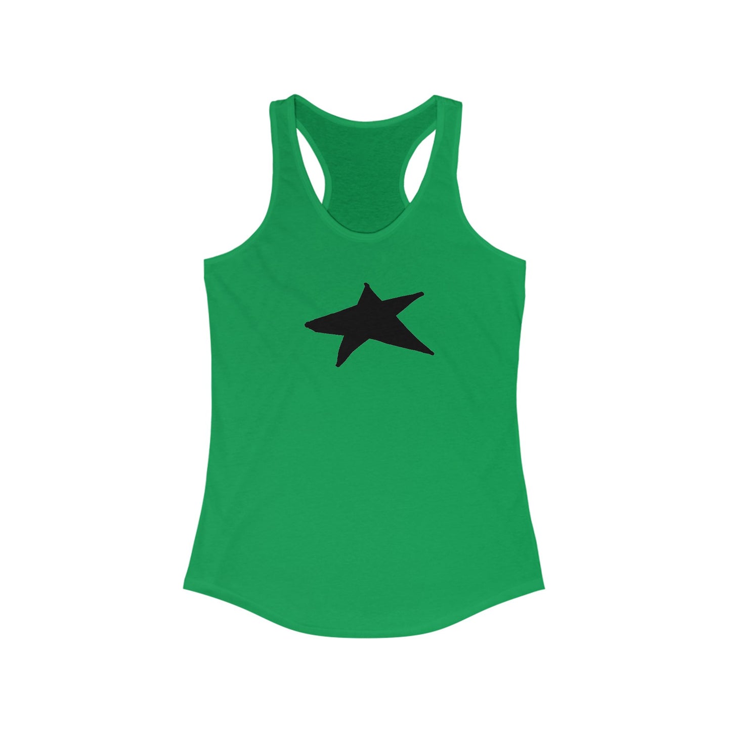 Black Star Women's Racerback Tank Top - Perfect for Casual Outings & Workouts
