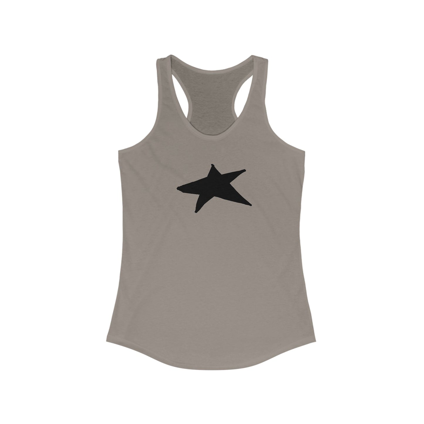 Black Star Women's Racerback Tank Top - Perfect for Casual Outings & Workouts