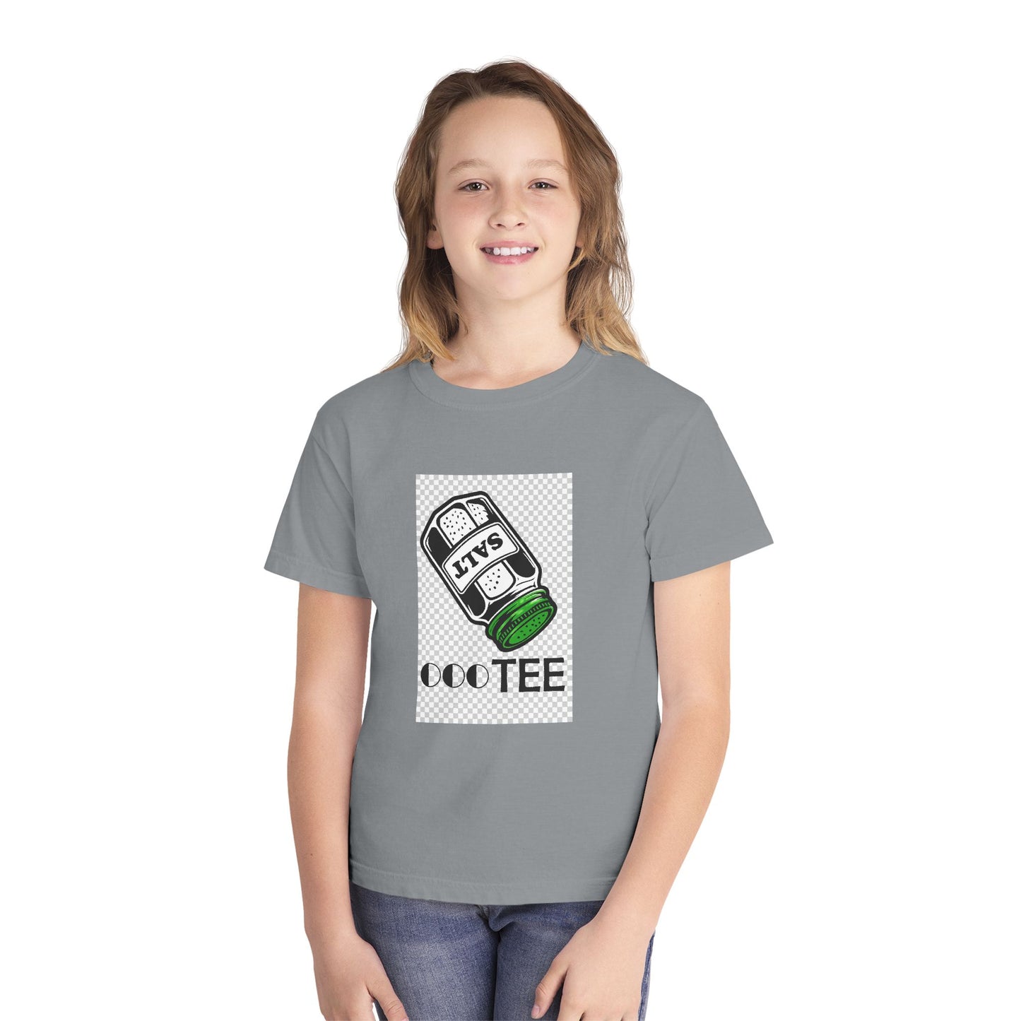 Salty Tee — Kids Garment-Dyed Coastal Tee (100% Combed Cotton)