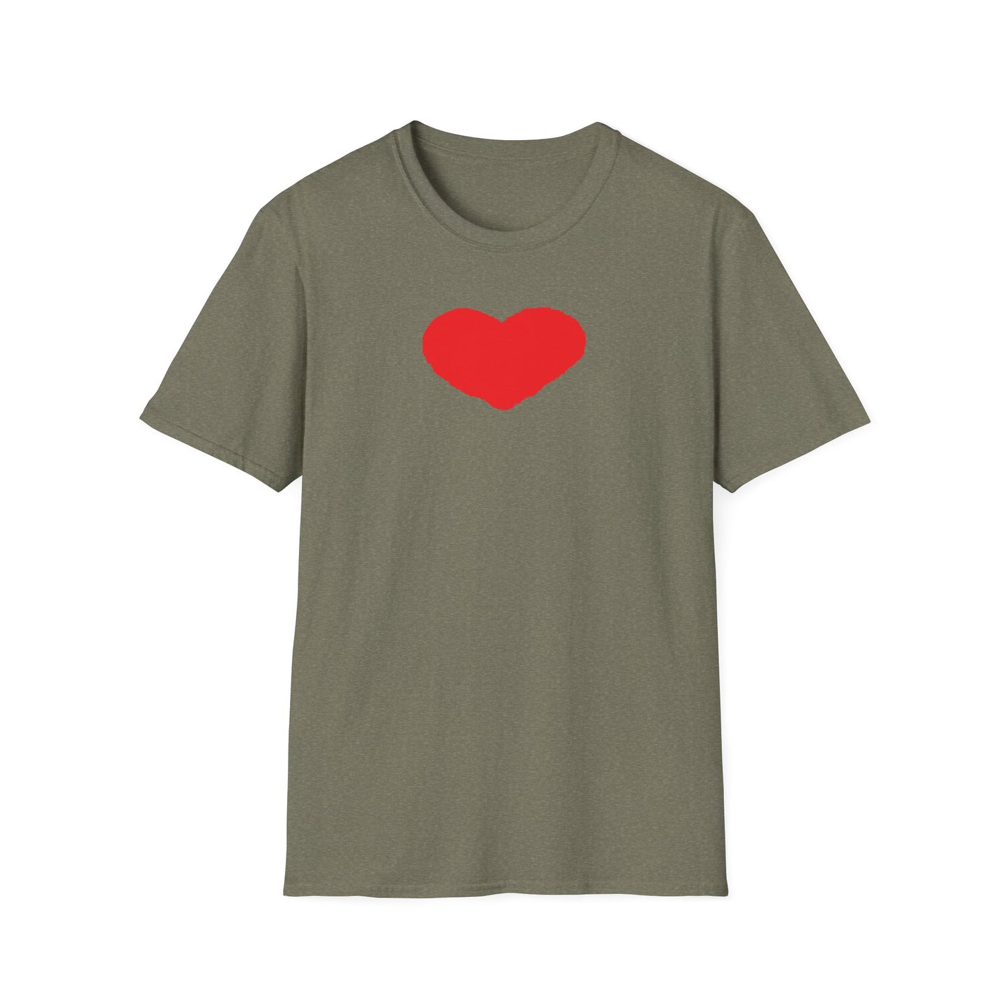 Heart Unisex Softstyle T-Shirt — 100% Ring-Spun Cotton