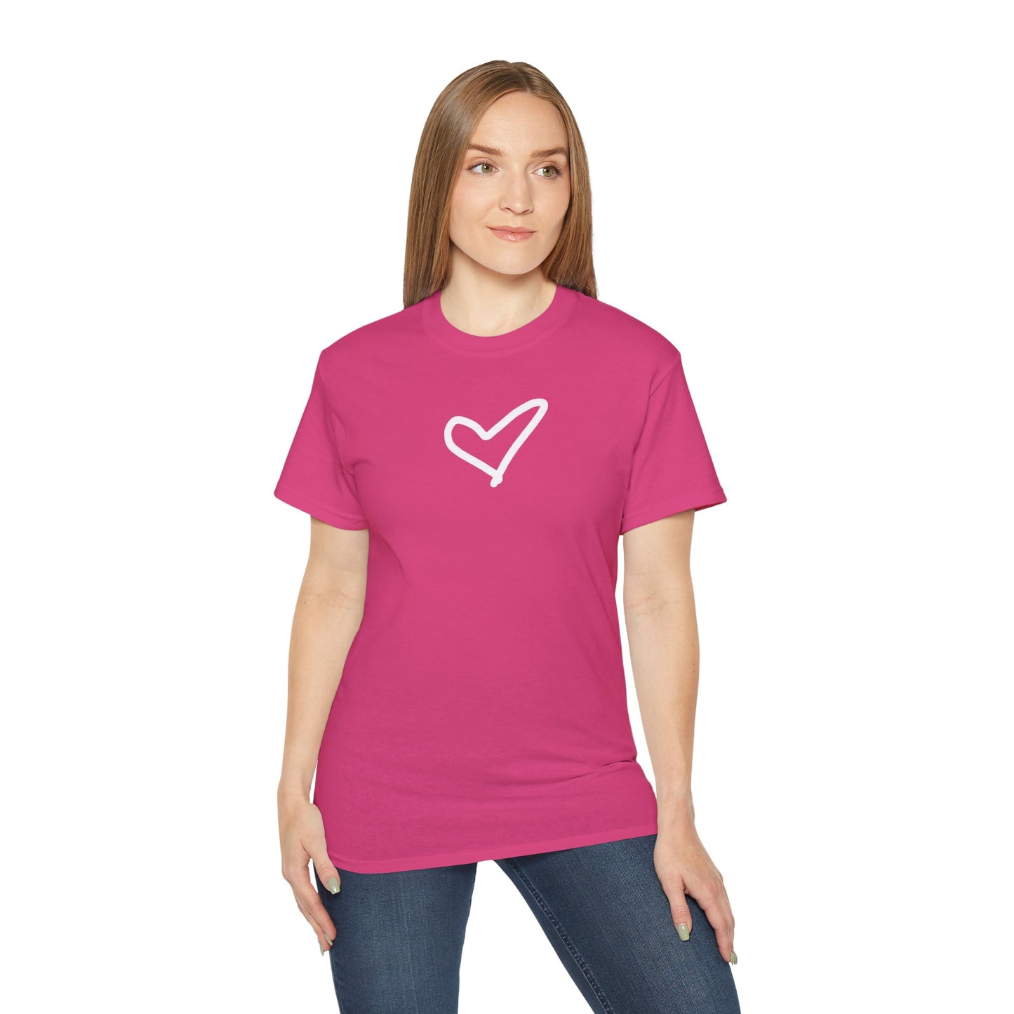 Heart Unisex Softstyle T-Shirt — 100% Ring-Spun Cotton