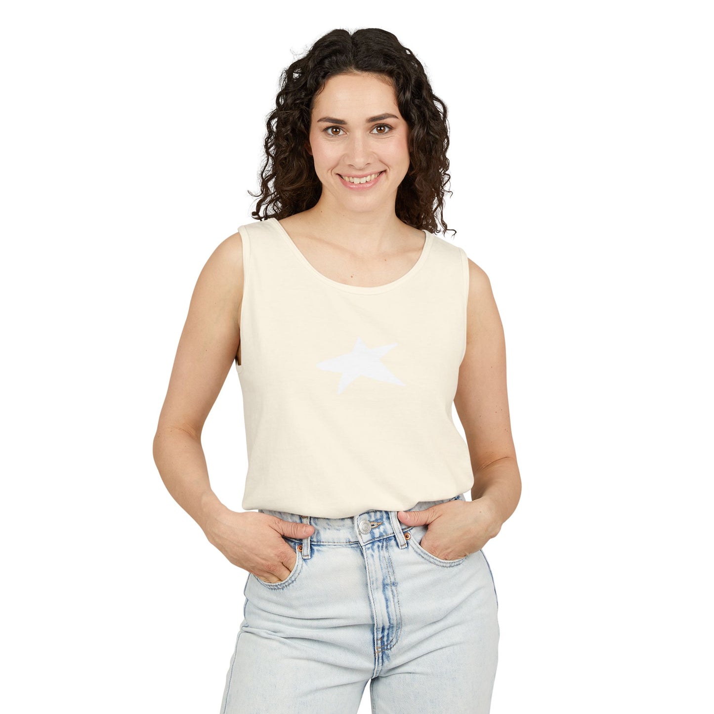 Unisex Star Garment-Dyed Tank Top — 100% Ring-Spun US Cotton