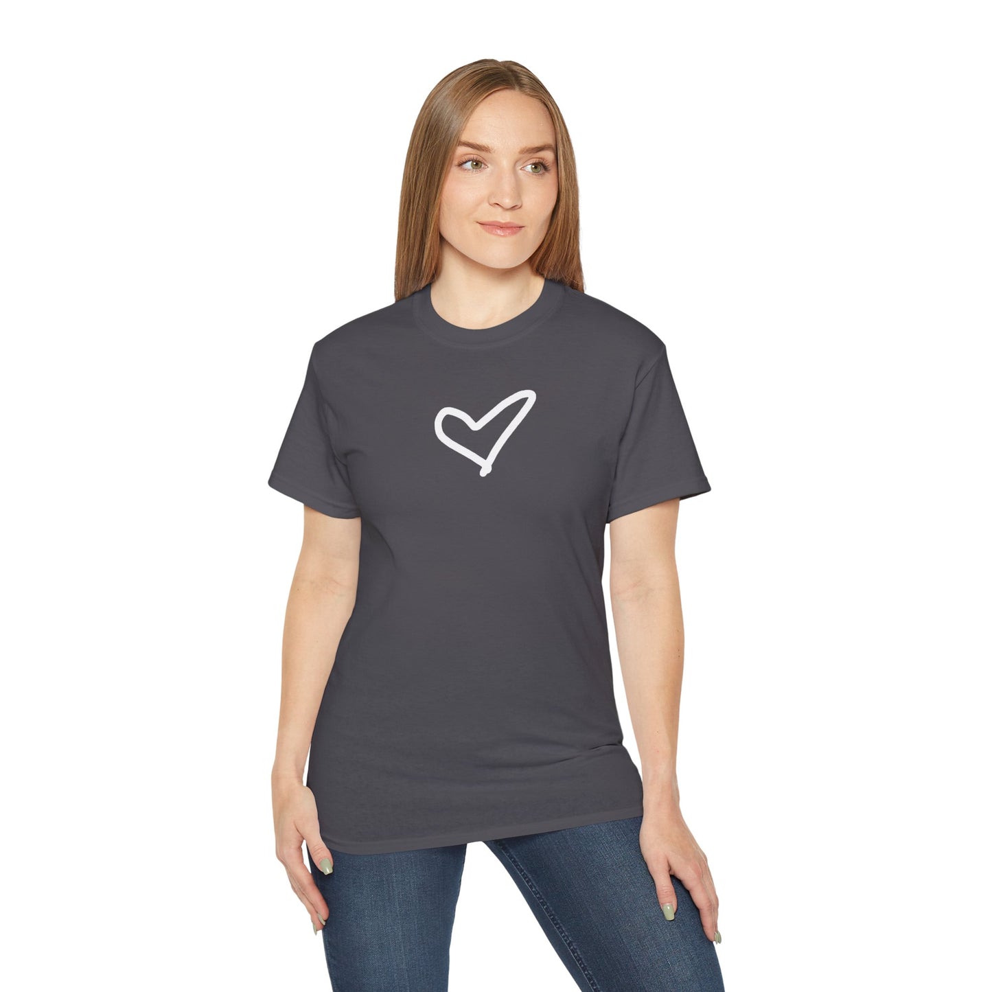 Heart Unisex Softstyle T-Shirt — 100% Ring-Spun Cotton
