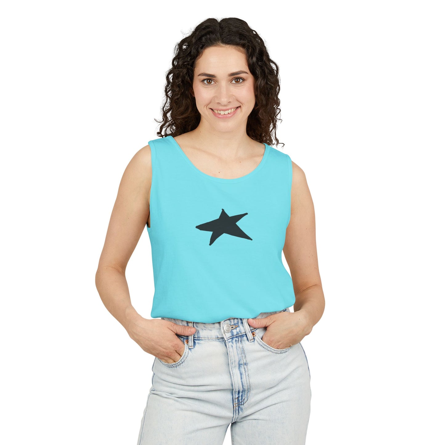Unisex Star Garment-Dyed Tank Top — 100% Ring-Spun US Cotton
