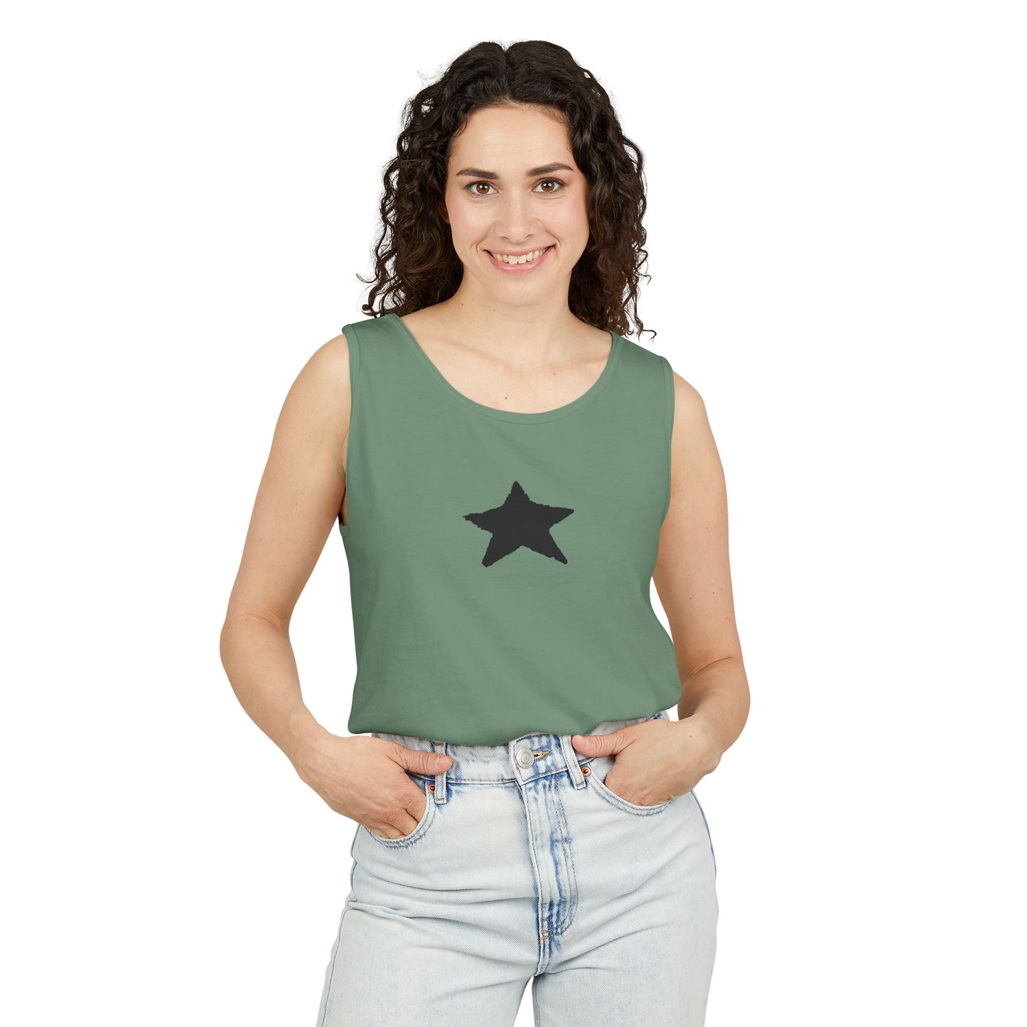 Star Unisex Garment-Dyed Tank Top