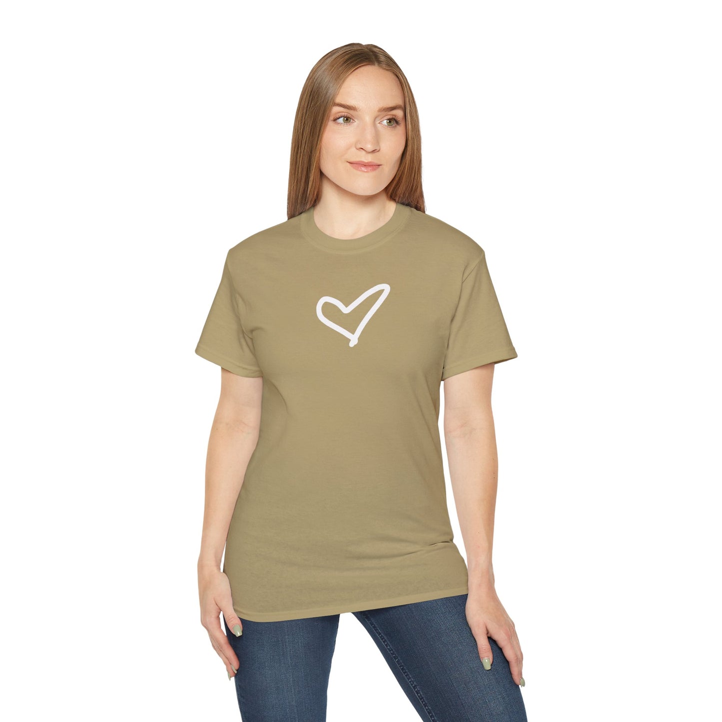 Heart Unisex Softstyle T-Shirt — 100% Ring-Spun Cotton