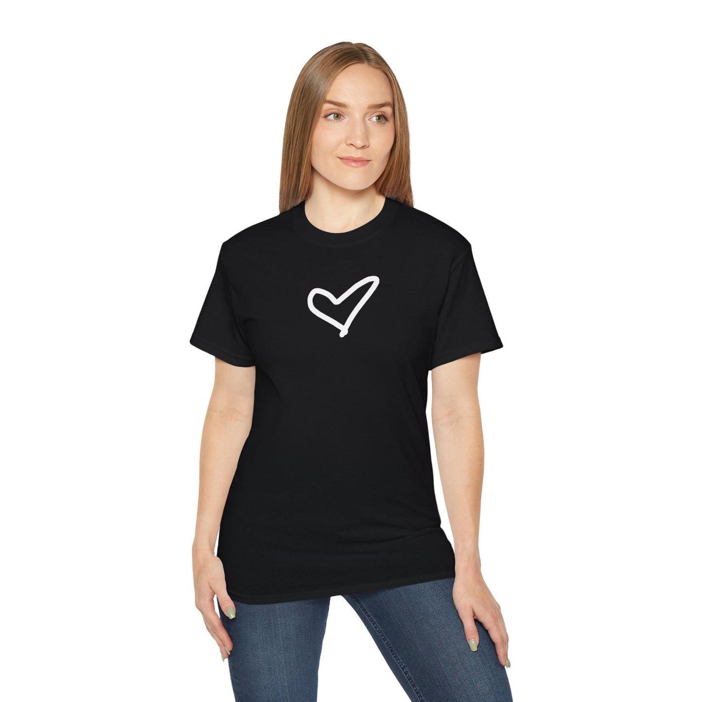 Heart Unisex Softstyle T-Shirt — 100% Ring-Spun Cotton