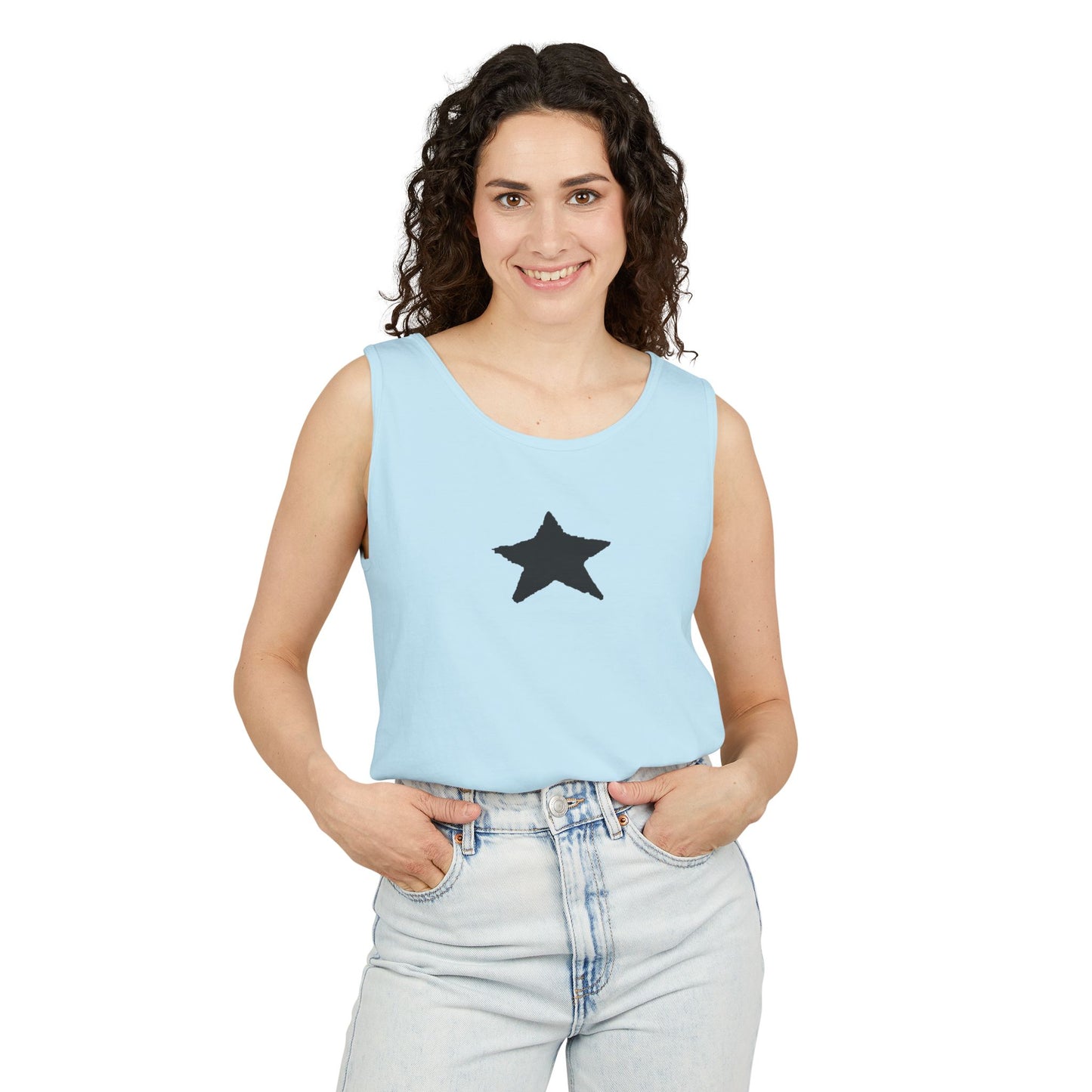 Star Unisex Garment-Dyed Tank Top