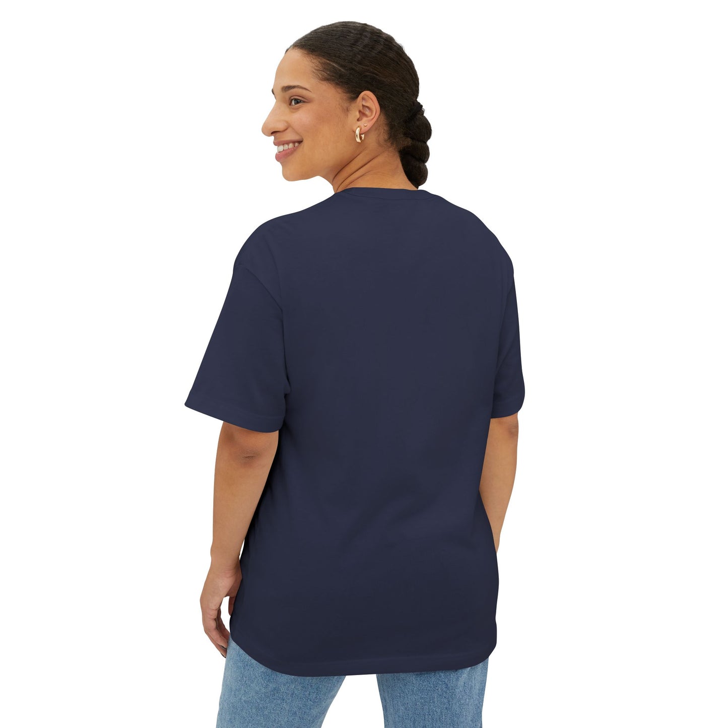 Star Unisex Oversized Boxy Tee — Dropped Shoulder Casual Tee (100% Cotton)