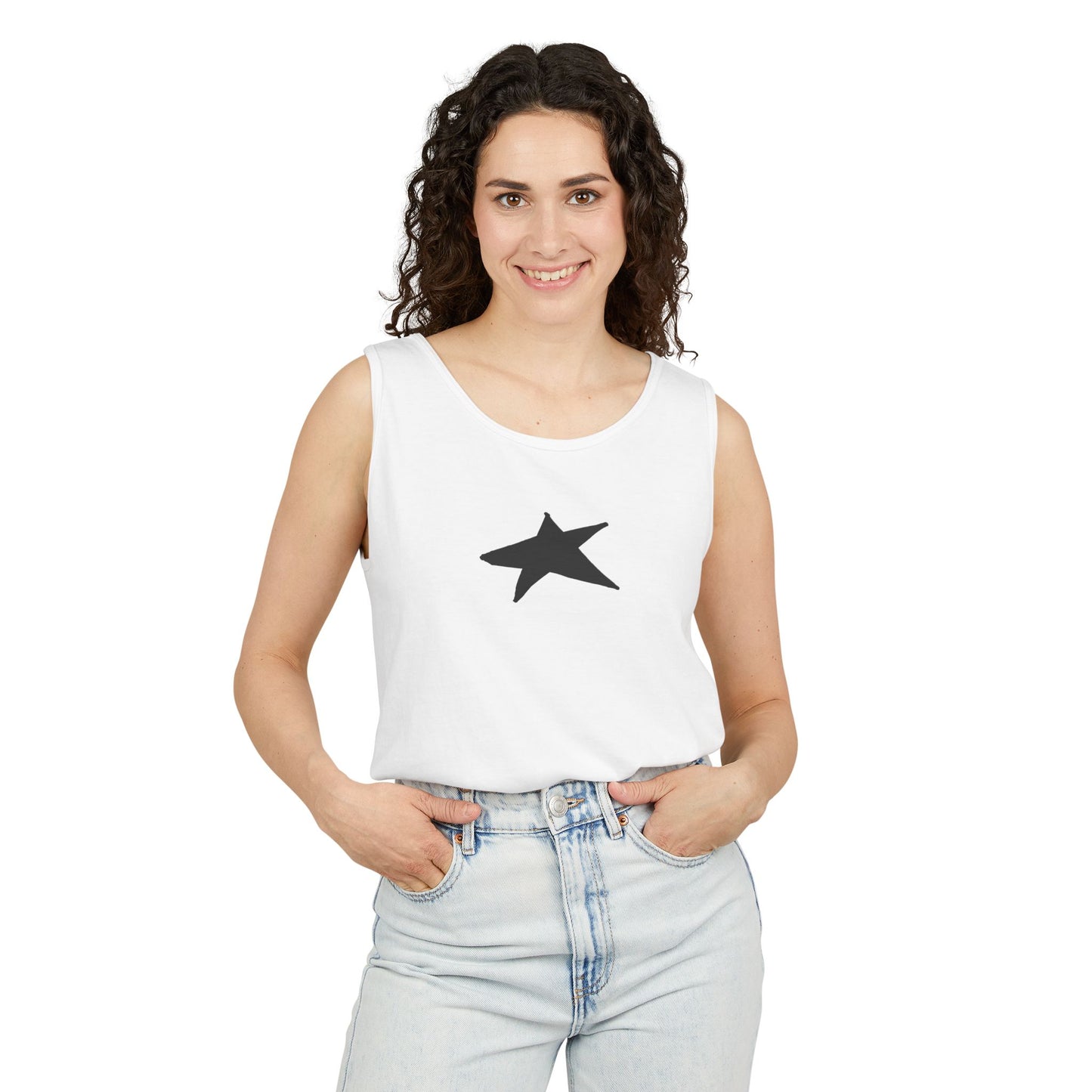 Unisex Star Garment-Dyed Tank Top — 100% Ring-Spun US Cotton