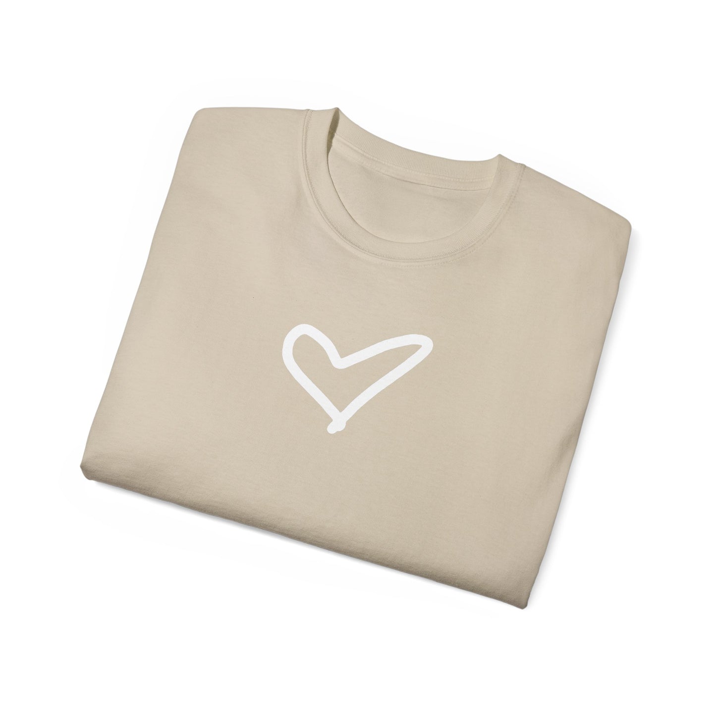 Heart Unisex Softstyle T-Shirt — 100% Ring-Spun Cotton