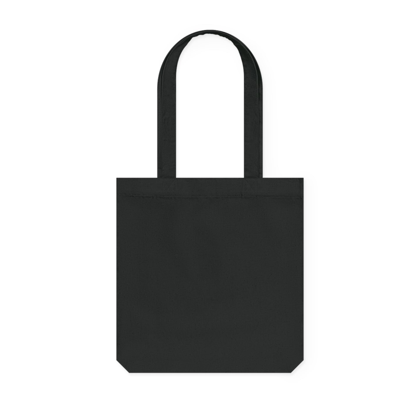 Star Woven Tote Bag — 80% Recycled Cotton Canvas, Durable Shaping Bottom