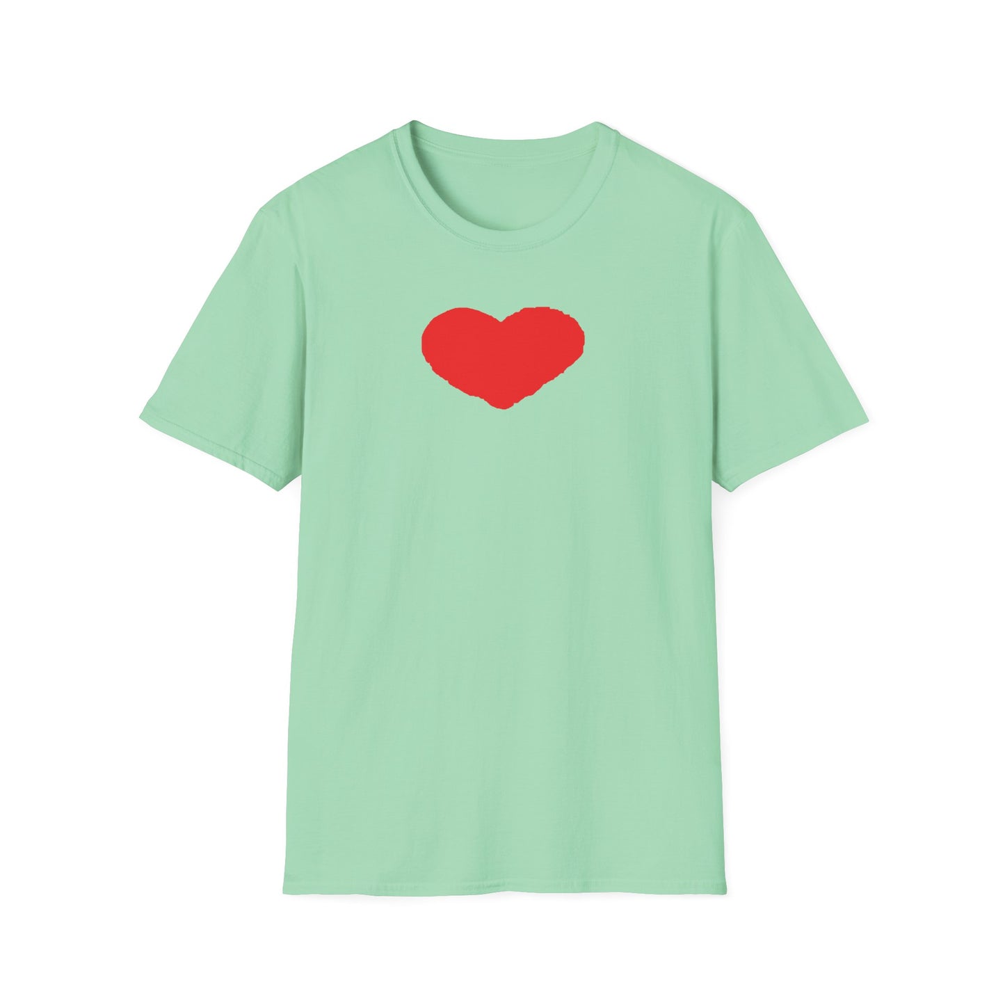 Heart Unisex Softstyle T-Shirt — 100% Ring-Spun Cotton