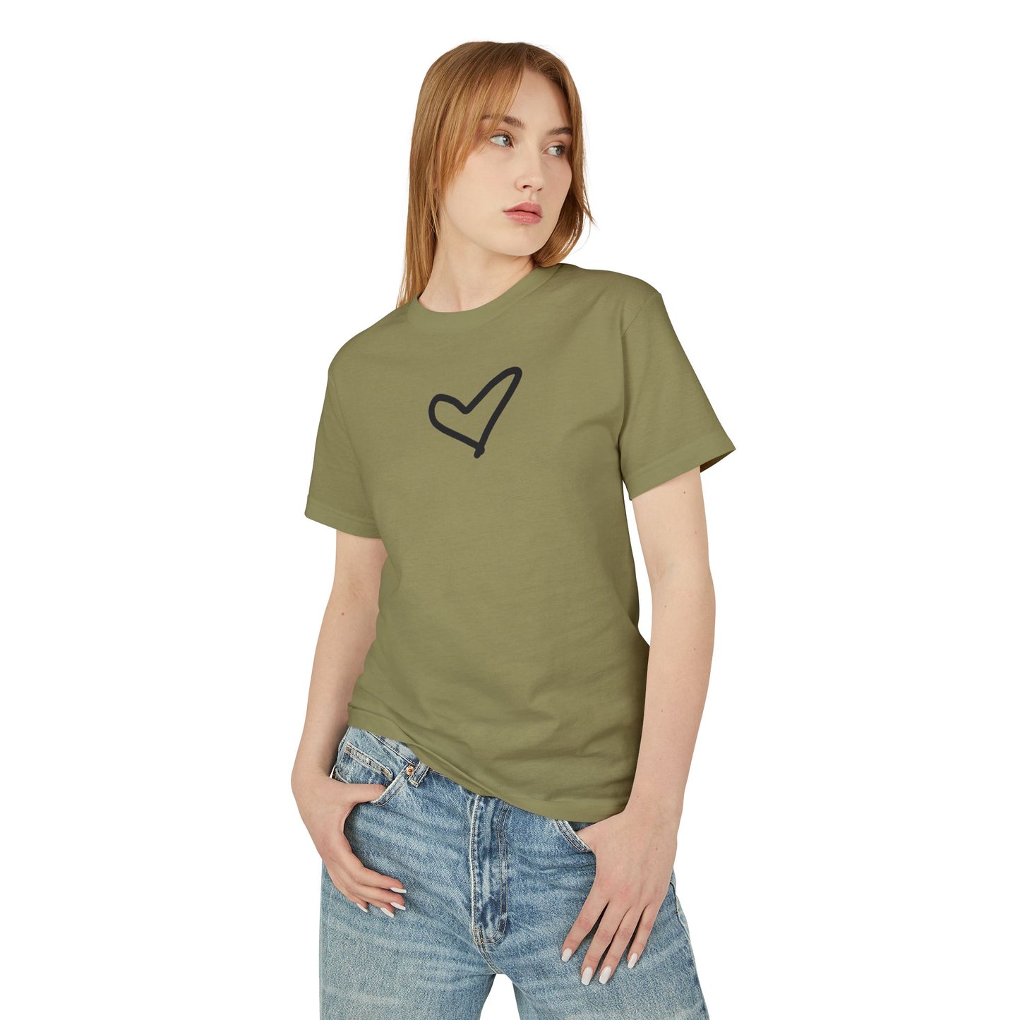 Unisex Heart Ultra Cotton Tee — Garment-Dyed Heavy Cotton