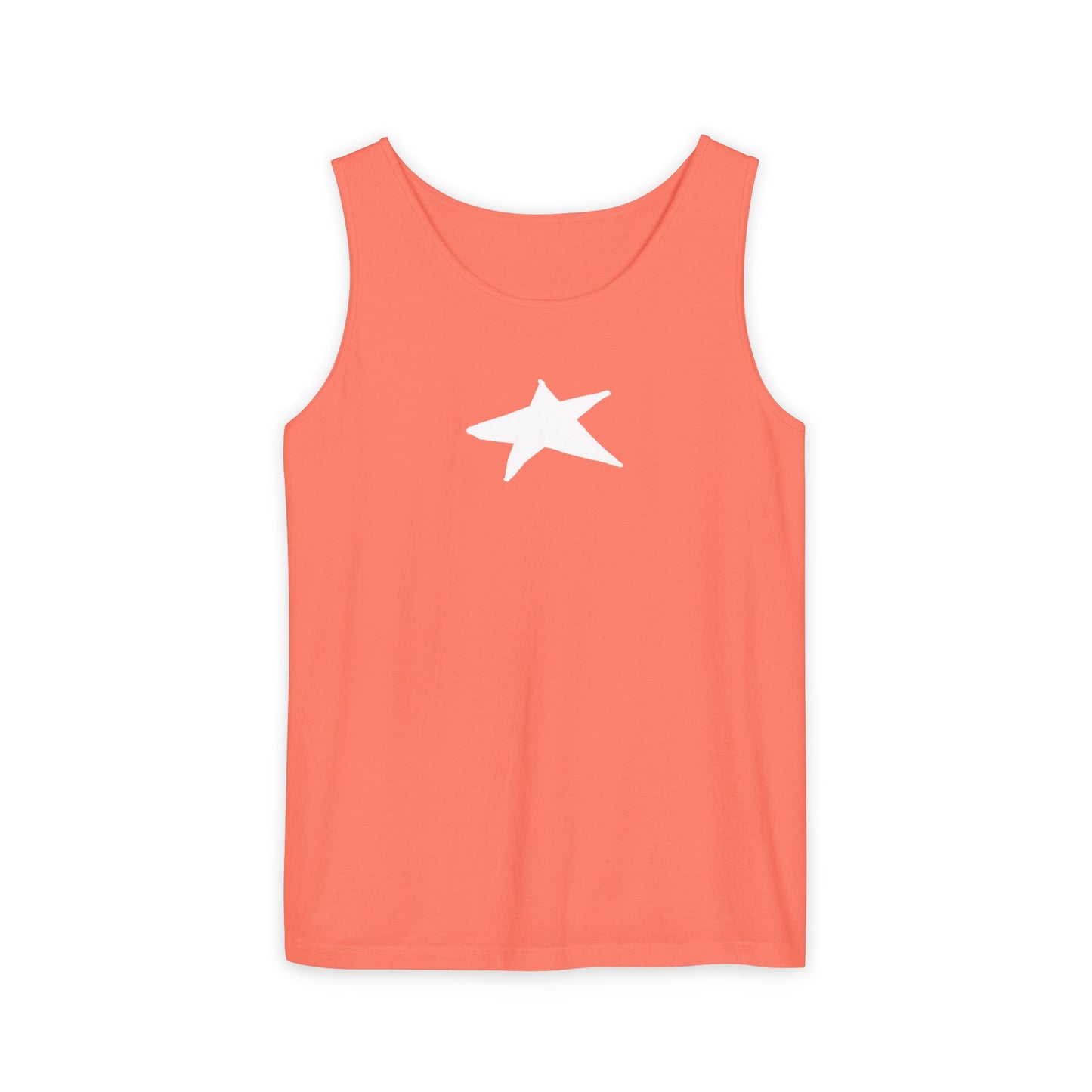 Unisex Star Garment-Dyed Tank Top — 100% Ring-Spun US Cotton