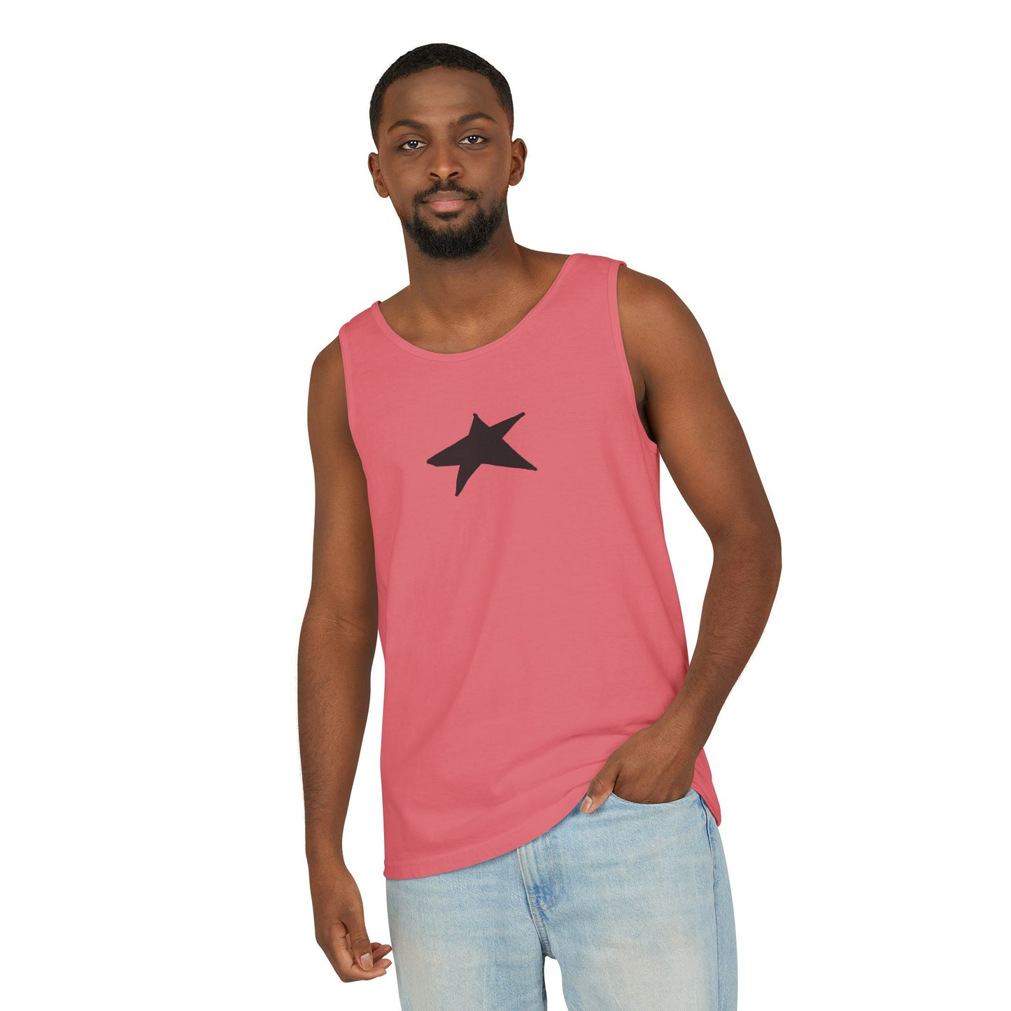 Unisex Star Garment-Dyed Tank Top — 100% Ring-Spun US Cotton