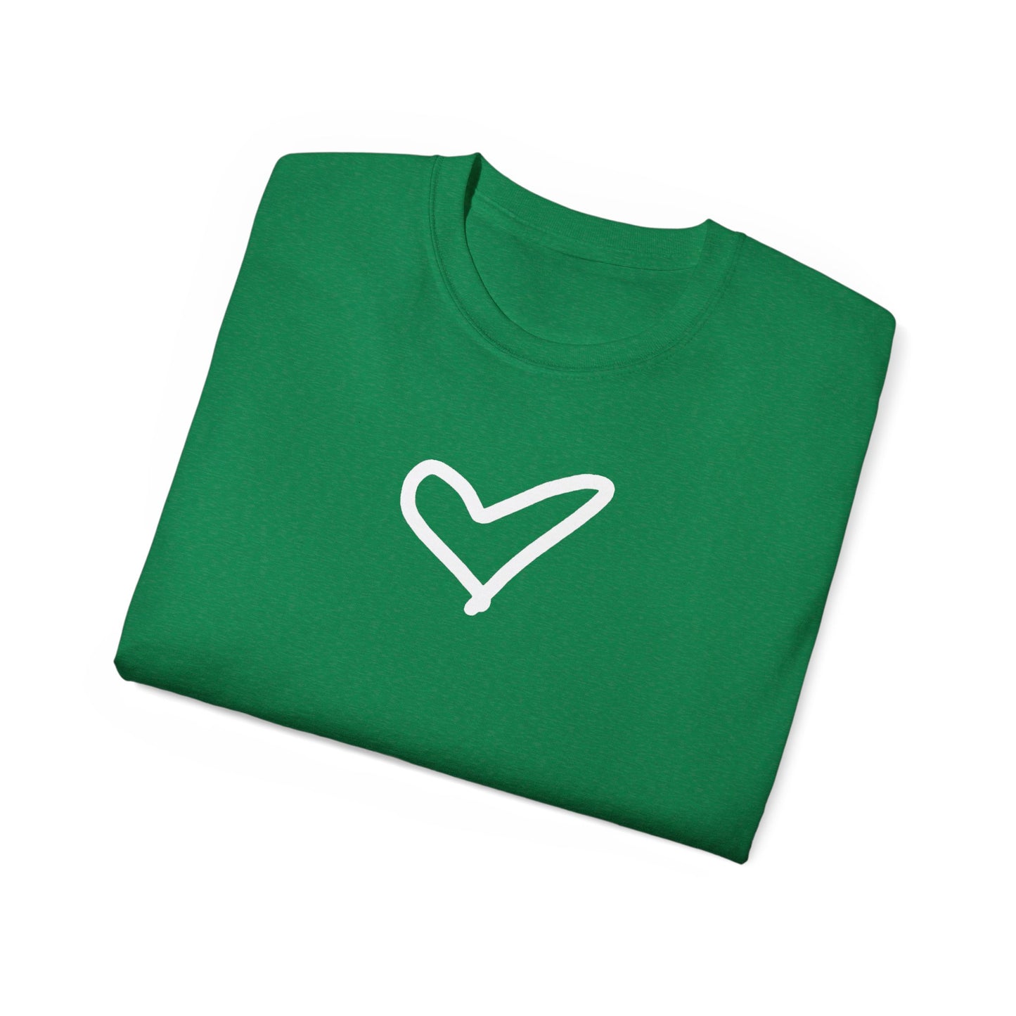 Heart Unisex Softstyle T-Shirt — 100% Ring-Spun Cotton