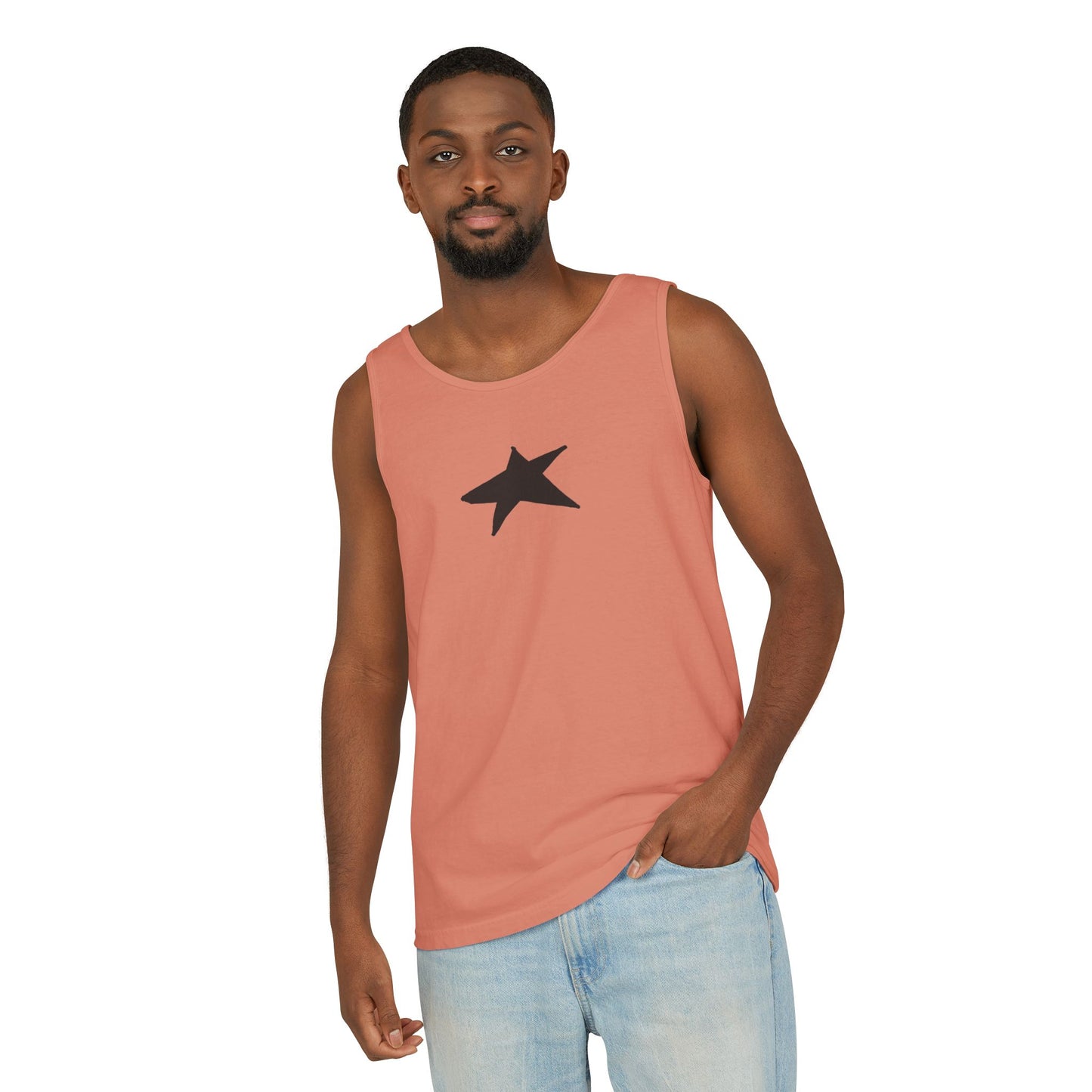 Unisex Star Garment-Dyed Tank Top — 100% Ring-Spun US Cotton