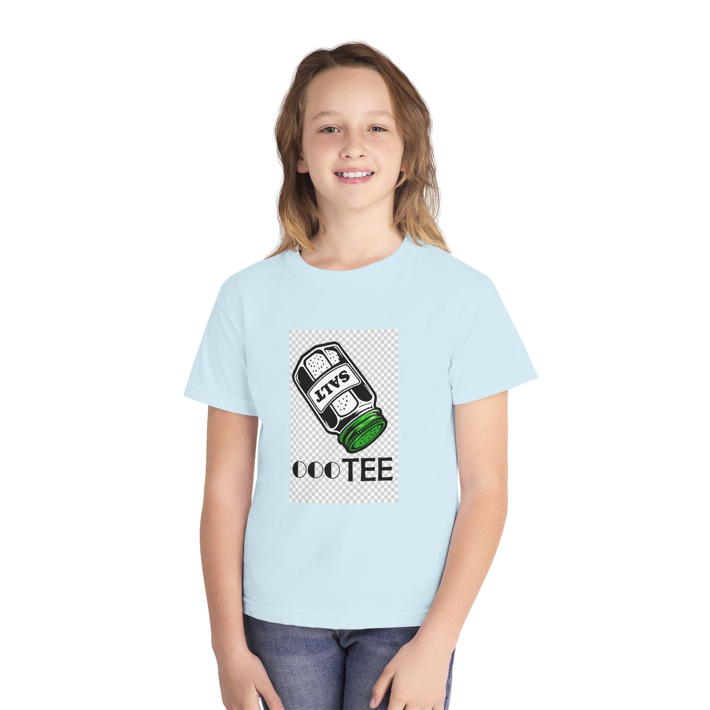 Salty Tee — Kids Garment-Dyed Coastal Tee (100% Combed Cotton)