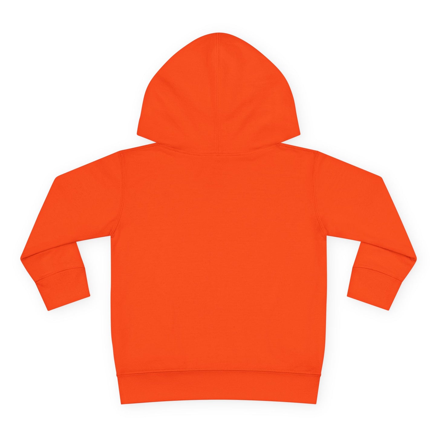 Bright Orange Toddler Fleece Hoodie with Star Design
