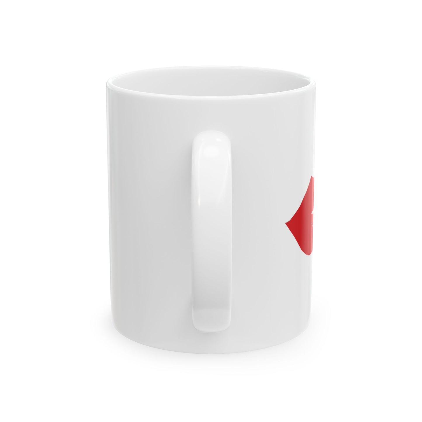 Kissable Red Lip Ceramic Mug - 11oz