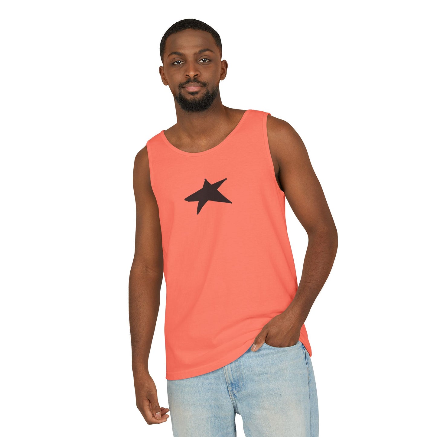 Unisex Star Garment-Dyed Tank Top — 100% Ring-Spun US Cotton