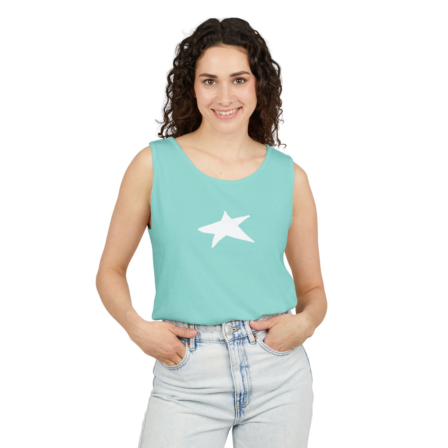 Unisex Star Garment-Dyed Tank Top — 100% Ring-Spun US Cotton