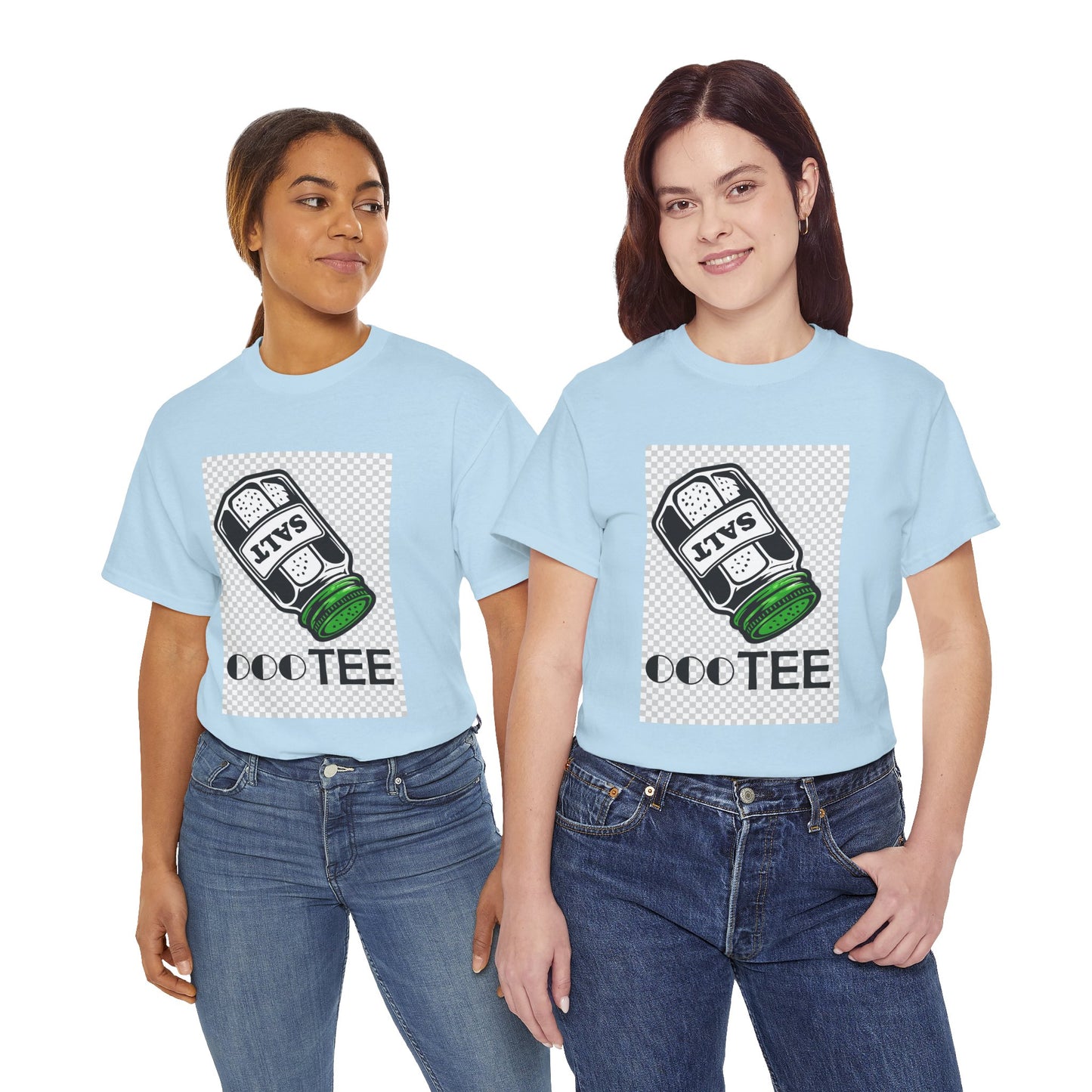 Salt TEE Shirt — Unisex Heavy Cotton Tee, Smooth Print Surface