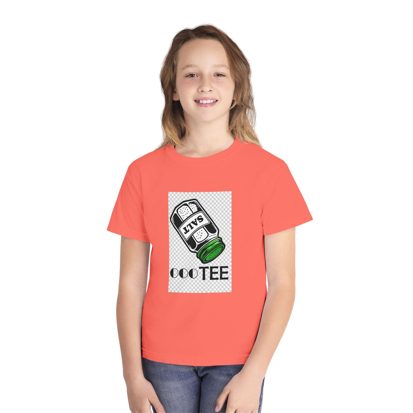 Salty Tee — Kids Garment-Dyed Coastal Tee (100% Combed Cotton)