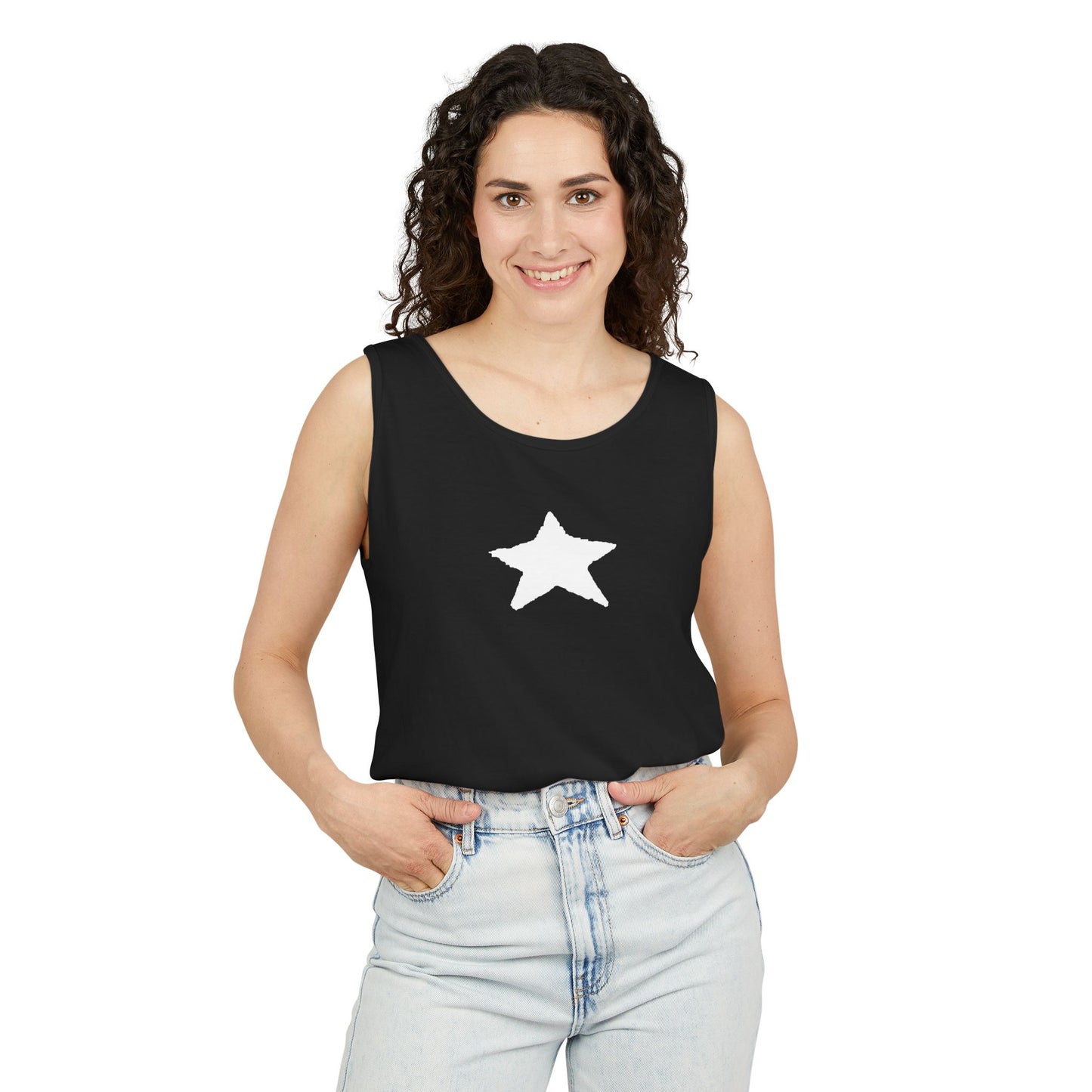 Star Unisex Garment-Dyed Tank Top — 100% Ring-Spun US Cotton