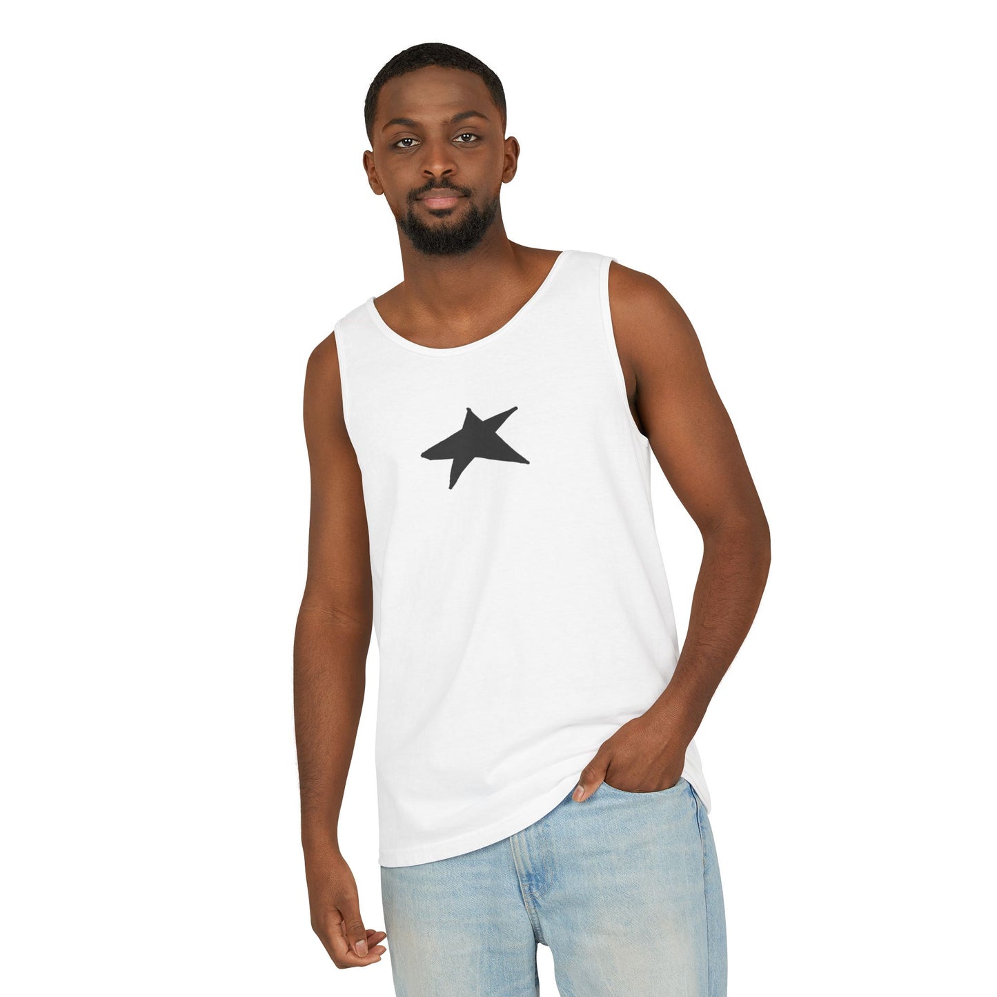 Unisex Star Garment-Dyed Tank Top — 100% Ring-Spun US Cotton