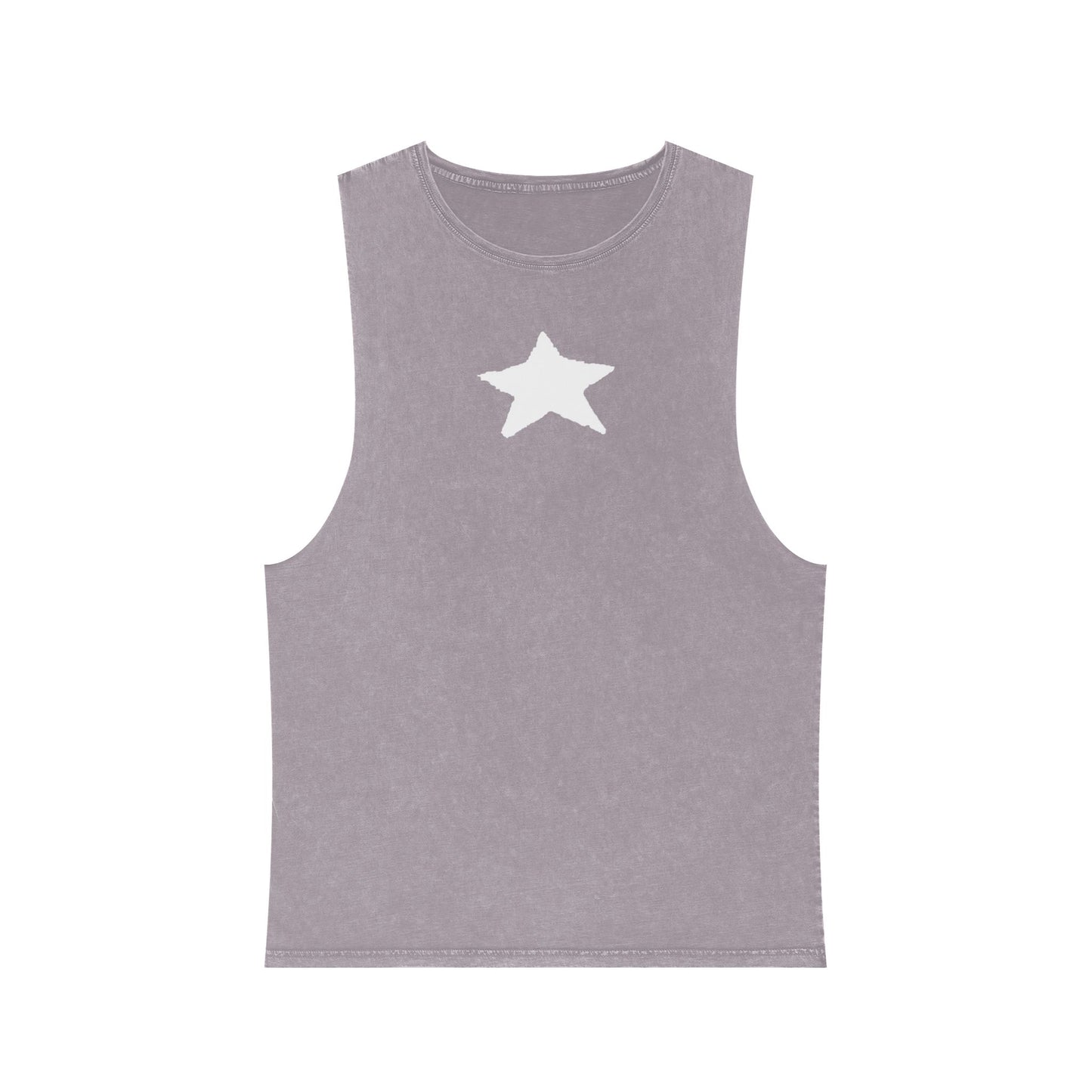 Unisex Stonewash Star Tank Top - Casual Vintage Style for Every Occasion