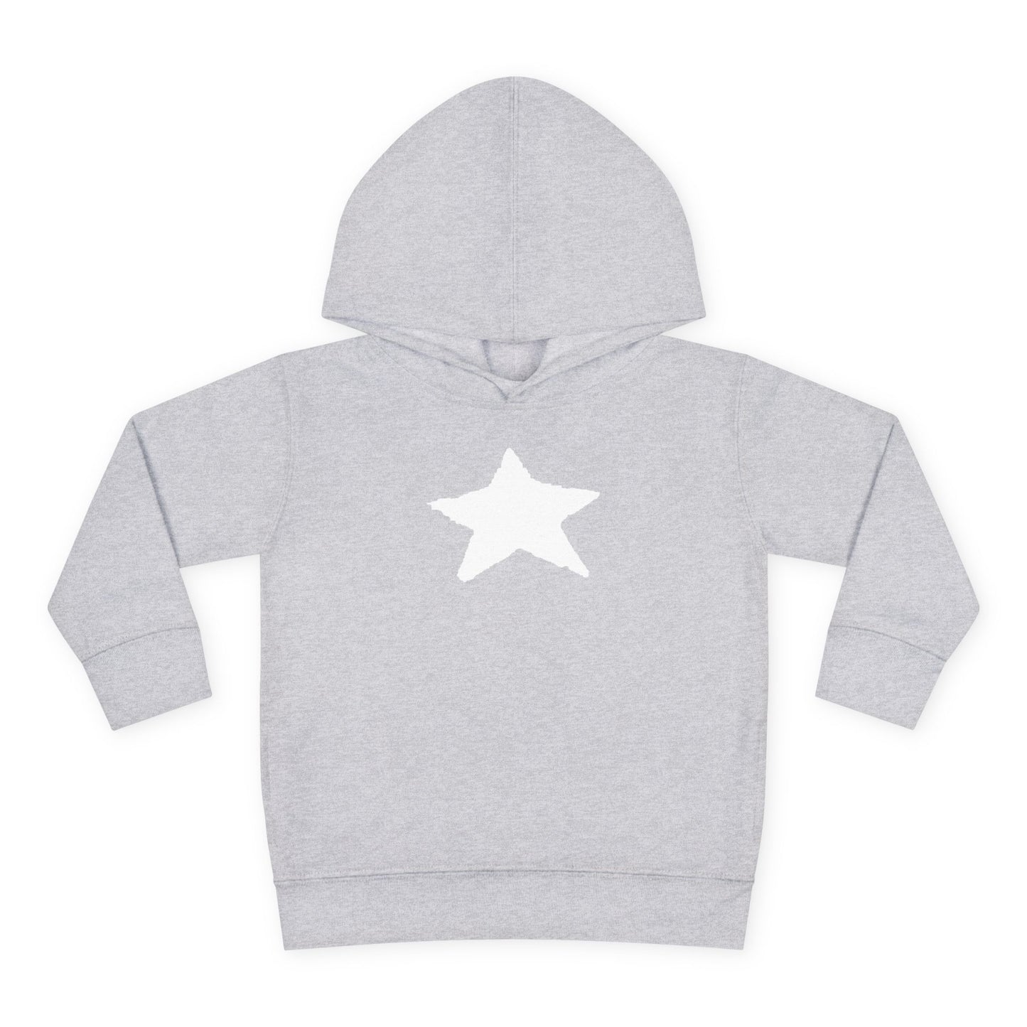 Bright Orange Toddler Fleece Hoodie with Star Design