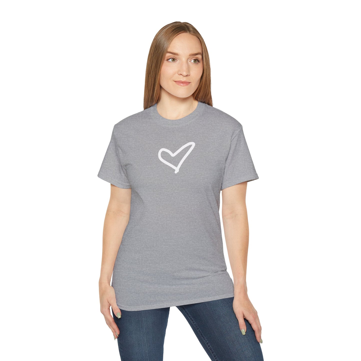 Heart Unisex Softstyle T-Shirt — 100% Ring-Spun Cotton