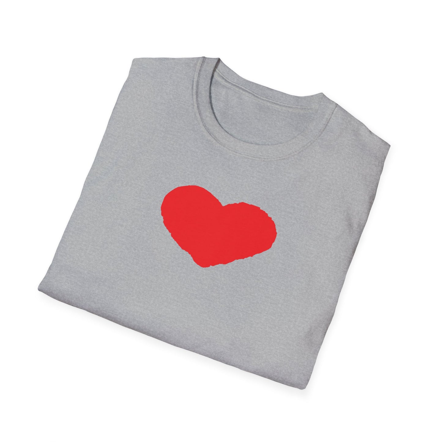 Heart Unisex Softstyle T-Shirt — 100% Ring-Spun Cotton