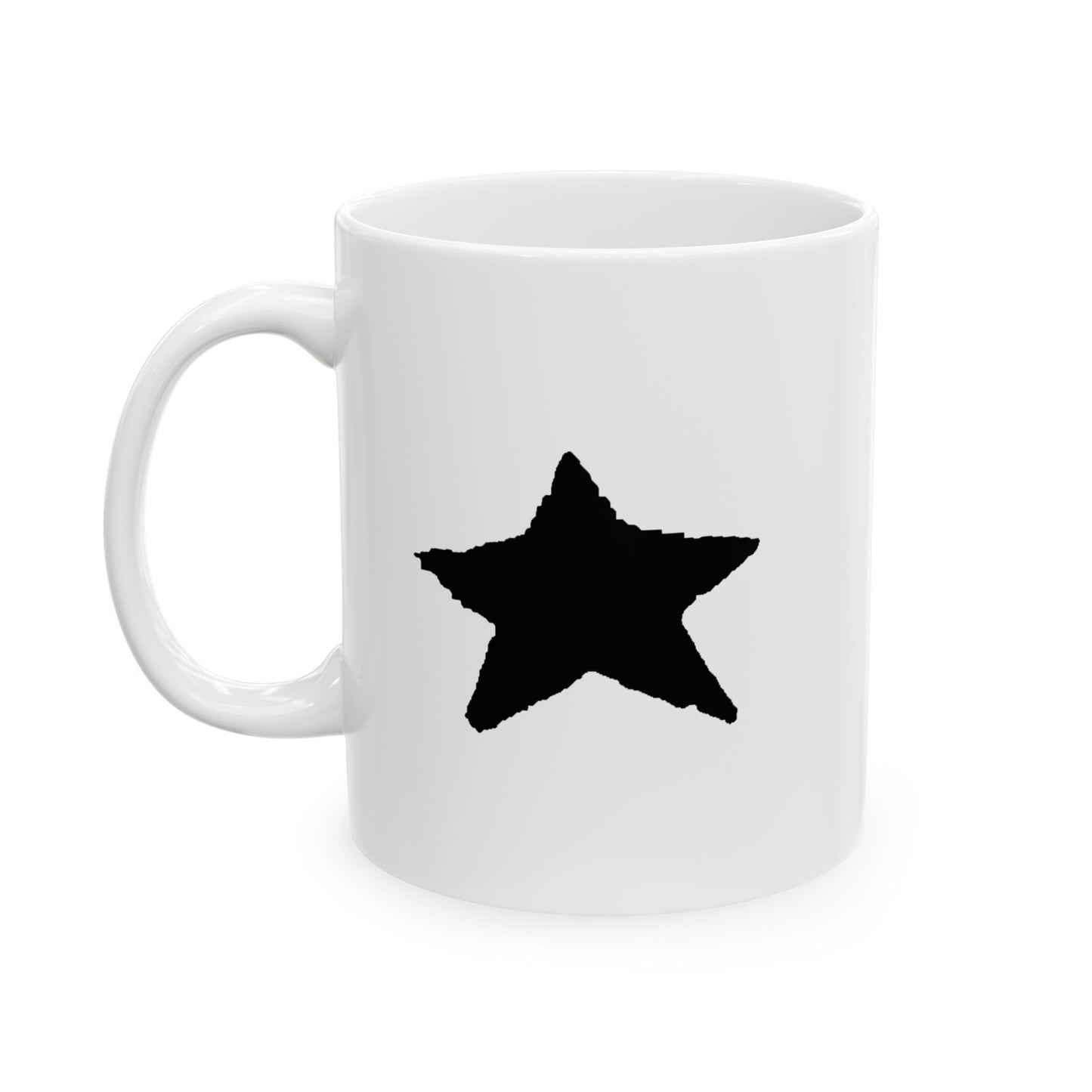 Black Star Ceramic Mug - 11oz
