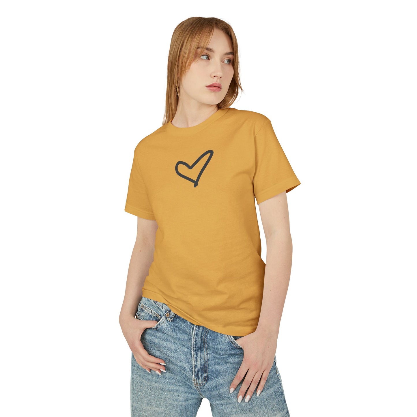 Unisex Heart Ultra Cotton Tee — Garment-Dyed Heavy Cotton
